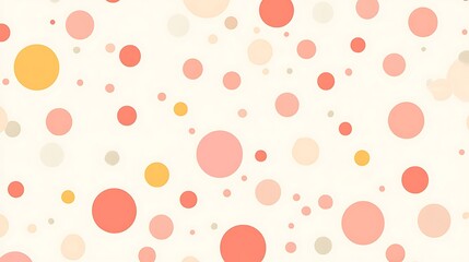 Abstract Background Featuring Pastel Circles of Varying Sizes