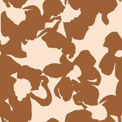 vector seamless pattern with flowers © Rabia