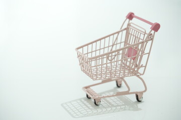 Supermarket trolley intended for shopping