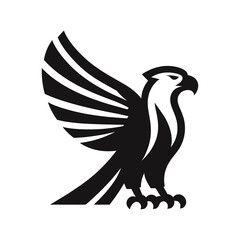 eagle tattoo vector illustration