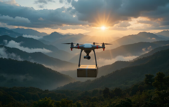 Technology unmanned aircraft logistics air cargo transportation of goods sold
