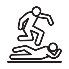 abandonment icon Thin line illustration