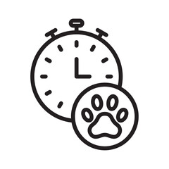 Dog competition icon Thin line illustration