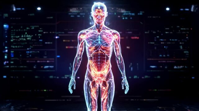 Human Anatomy Digital Visualization of the Musculoskeletal and Circulatory Systems
