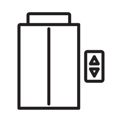 Elevator lift icon Thin line illustration
