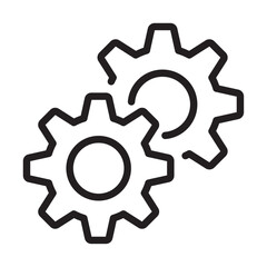 processing icon Thin line illustration