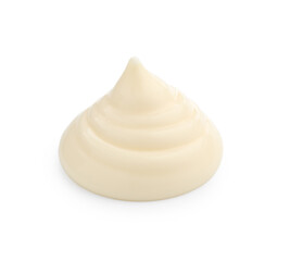 Sample of delicious mayonnaise isolated on white