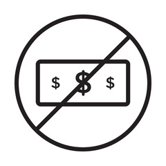 Stop Corruption icon Thin line illustration