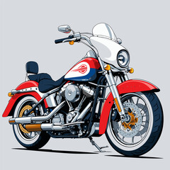 unique and cool motorcycle vector © rina