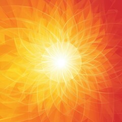 Abstract sunburst pattern of light and radiating transparent lines