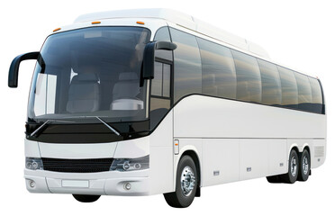 PNG Real short coach bus transportation vehicle modern.