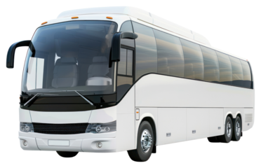 PNG Real short coach bus transportation vehicle modern.