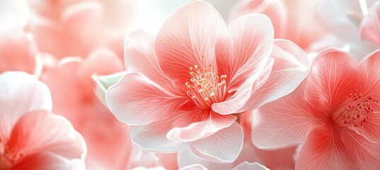 Delicate Beauty Soft Pink and Ivory Watercolor Floral Background, Dreamy and Peaceful