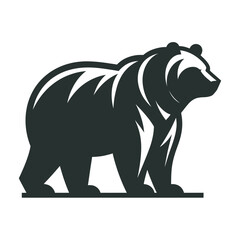 vector illustration of a cartoon bear