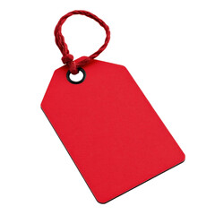 blank price tag isolated