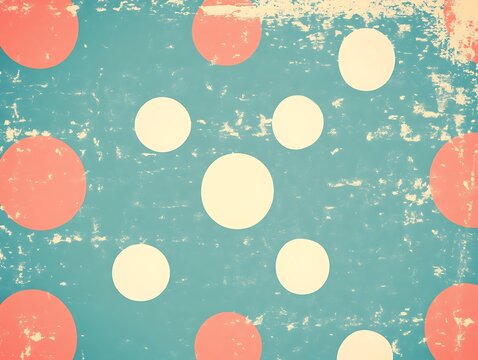 Vintage polka dots pattern background