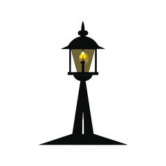 street lamp vector illustration