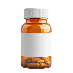 medicine bottle and pills