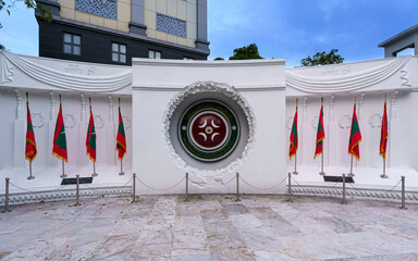 Victory monument in Male, Maldives islands.
