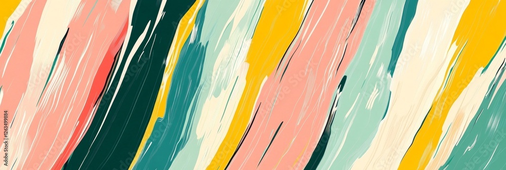 Poster abstract background with colorful diagonal brushstrokes, dynamic art with brush strokes texture