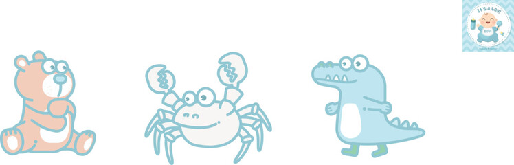 Cute cartoon animal icon featuring a simplified and colorful animal character, ideal for children’s content, games, and playful design themes