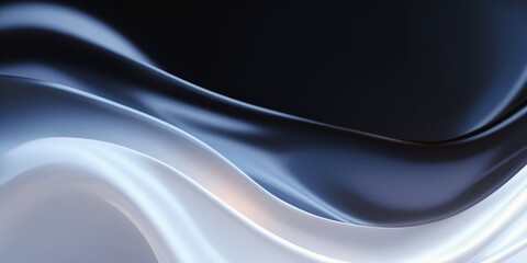 Obraz premium Smooth Flowing Texture: Abstract Light and Dark Waves