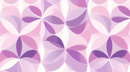 Soft Lavender and Pink Floral Abstract Seamless Pattern Design