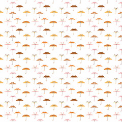 Umbrellas animals sticker background.