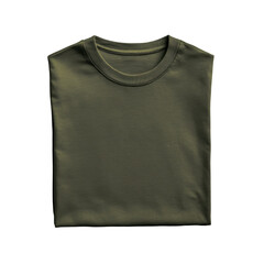 folded t shirt isolated on white