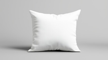Soft white pillow set against a minimalist monochrome background highlighting comfort and simplicity
