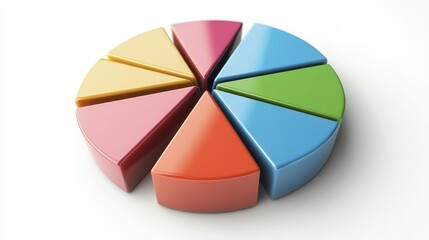 Obraz premium Set of the graphs. Bar charts and pie charts.