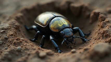 Radiation Burrower: A Nuclear War Beetle in Granite Fissures
