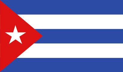 Cuba flag standard proportion color mode RGB