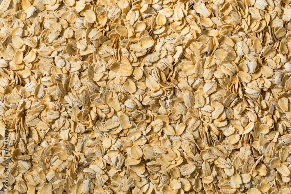 Wall mural Organic Dry Rolled Oatmeal Oats