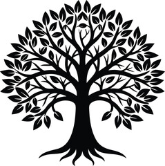 Obraz premium vector tree silhouette isolated