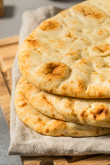 Homemade Warm Buttery Indian Naan Bread