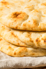 Homemade Warm Buttery Indian Naan Bread