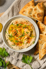 Homemade Creamy Mediterranea Chickpea Hummus