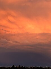 sunset in the sky