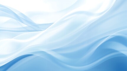 Ethereal white and light blue waves create peaceful flowing pattern. Ideal for wellness, medical, luxury branding, and minimalist modern designs.
