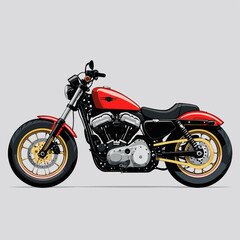 Obraz premium unique and cool motorcycle vector