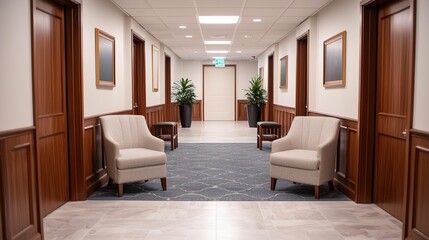 Fototapeta premium Efficient legal library design gigapixel standards in modern office architecture