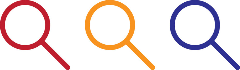 set of search vector icon