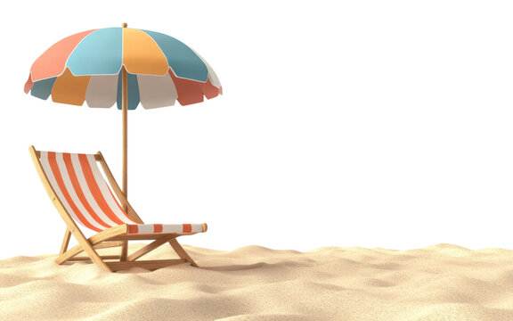 PNG A beach chair with beach umbrella summer outdoors architecture.