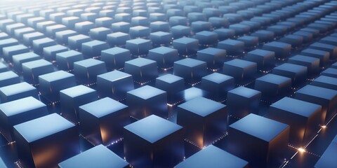 Obraz premium Abstract 3D Cubes: Geometric Pattern Background Texture
