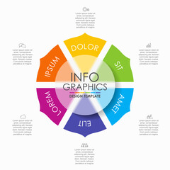 Infographic design template with place for your data. Vector illustration.