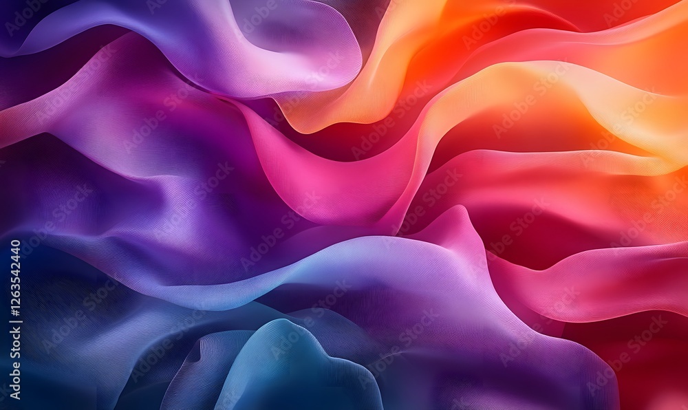 Poster abstract fluid colorful gradient background with wave patterns and smooth dynamic flow