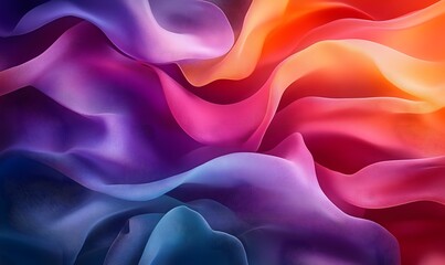 Abstract fluid colorful gradient background with wave patterns and smooth dynamic flow