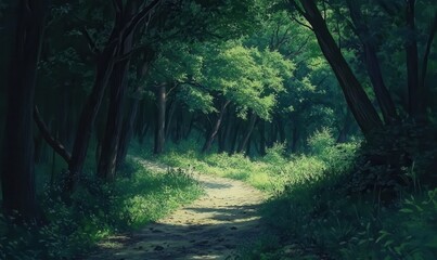 Obraz premium trail in the forest