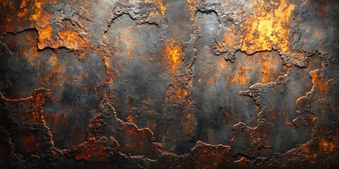 Aged Industrial Steel with Heavy Rust and Oxidation
